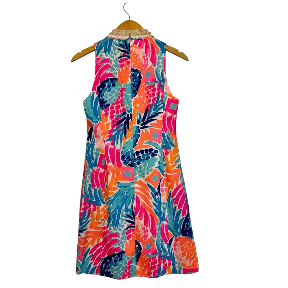 NWT $198 Lilly Pulitzer ALEXA Multi Goombay Smashed Shift Dress Womans Sz 2 New - Picture 2 of 11